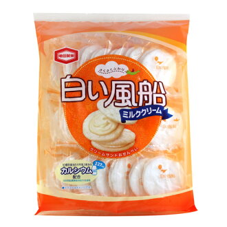 有樂町進口食品 日本 龜田 白風船米果 香草夾心 4901313067437