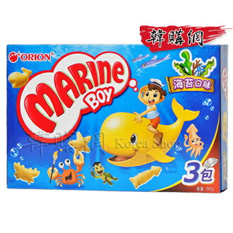 【韓購網】韓國好麗友好多魚餅乾(海苔口味)90g香香脆脆多種可愛魚形餅乾韓國零食韓國食品韓國必買
