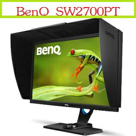 BenQ 27吋 SW2700PTAHVA專業顯示器2560×1440 超高解析 附專業遮光罩/ OSD控制器 