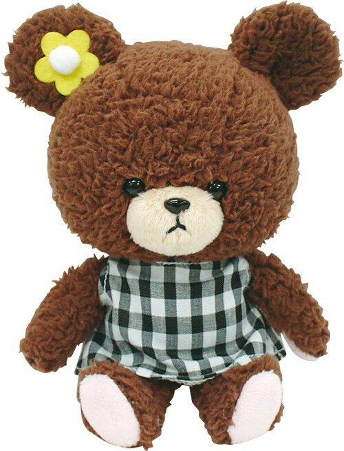 【真愛日本】15072800054	軟絨沙包手玉娃-格子裙迪士尼 大學熊 UniBEARsit擺飾 收藏 正品