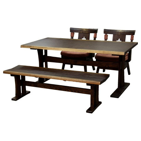 ◎和風天然木餐桌椅組 YAMATO3 DBR (勿用點數)
