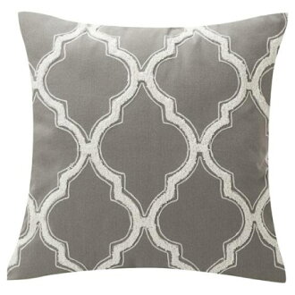 45x45抱枕套 純棉 IN QUARTERFOIL GY