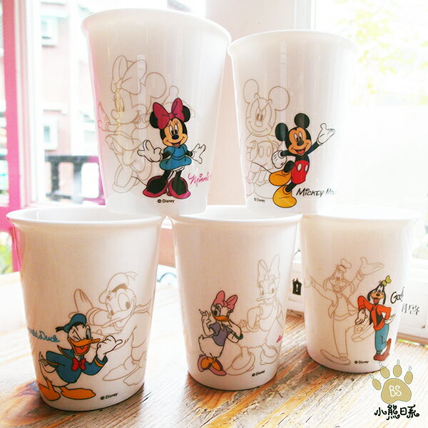 小熊日系* 迪士尼水杯 DISNEY 杯組210ml-5入組 冷水杯 喝茶 米奇 米尼 唐老鴨 高飛黛西