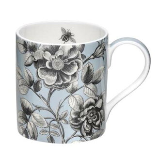 Royal Worcester 英國骨瓷馬克杯 - Sanderson設計款(藍)
