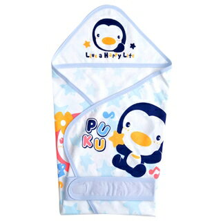 『121婦嬰用品館』PUKU春夏單層包巾 - 藍
