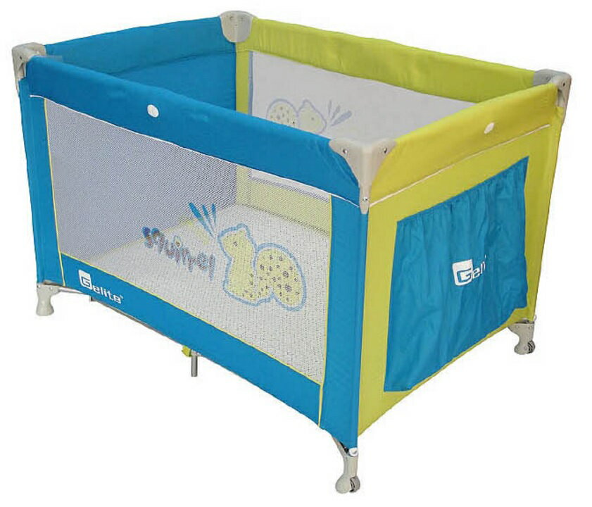 【淘氣寶寶】babybus 松鼠遊戲床 (藍色)
