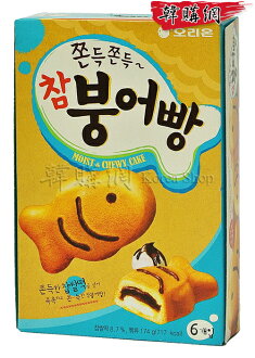 【韓購網】韓國好麗友鯛魚燒蛋糕174g(6入)可愛魚形蛋糕,隻隻香甜綿密韓國進口韓國食品韓國最夯點心