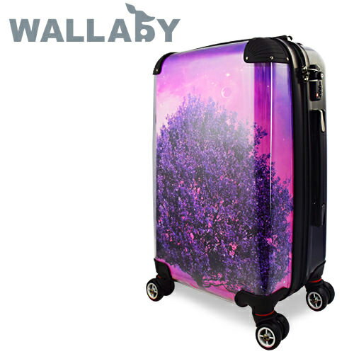 【JOHOYA】20吋-紫色奇幻樹可DIY換殼行李箱HTX-1525 *硬殼行李箱*MIT台灣製造