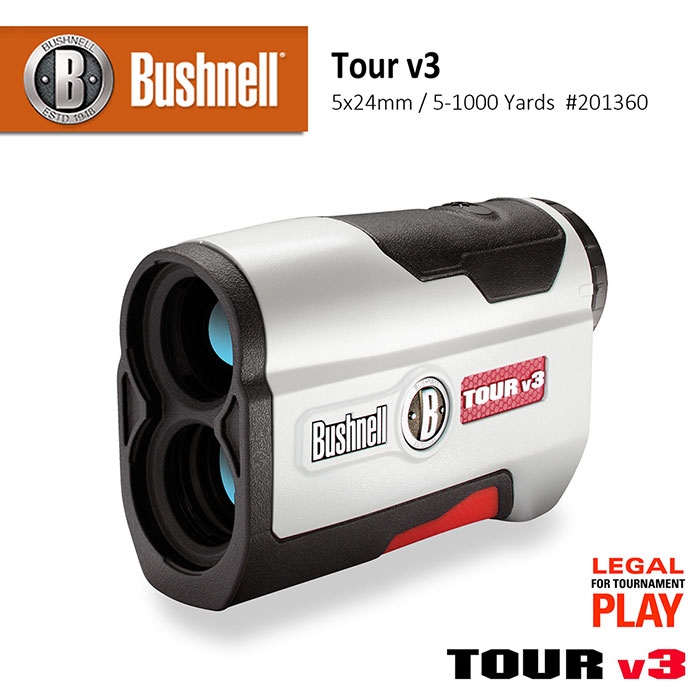 【美國 Bushnell 倍視能】Tour v3 5x24mm 雷射測距望遠鏡-競賽版 #201360 (公司貨)