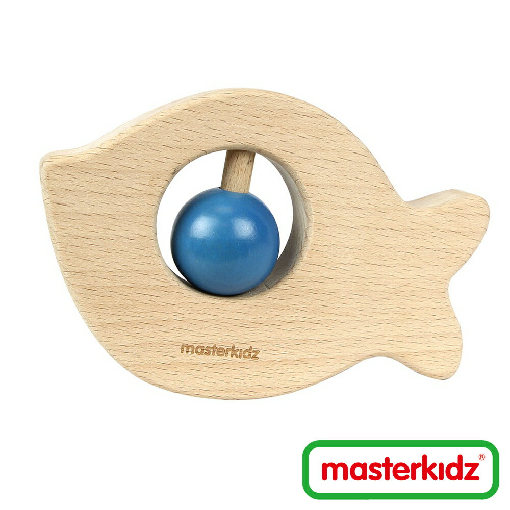 【Masterkidz】木製嬰兒手搖魚玩具