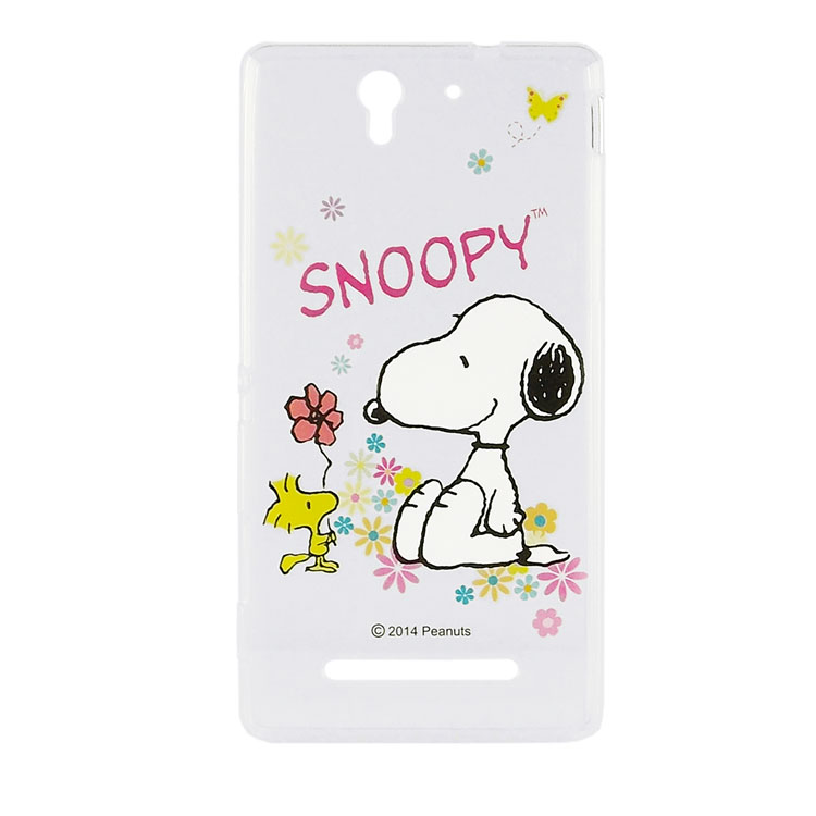 Snoopy史努比 SONY Xperia C3 彩繪透明保護軟套 - 限時優惠好康折扣