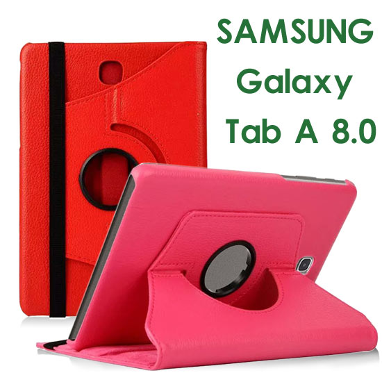 【旋轉、斜立】三星 SAMSUNG Galaxy Tab A 8.0 P350/P355 平板專用 荔枝紋皮套/書本式保護套/側掀支架展示  