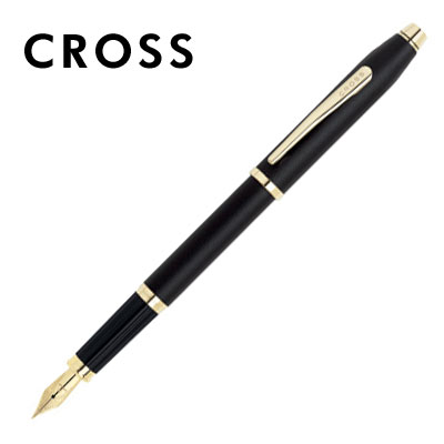 【CROSS】新世紀系列 2509-FF 黑金鋼筆 / 支