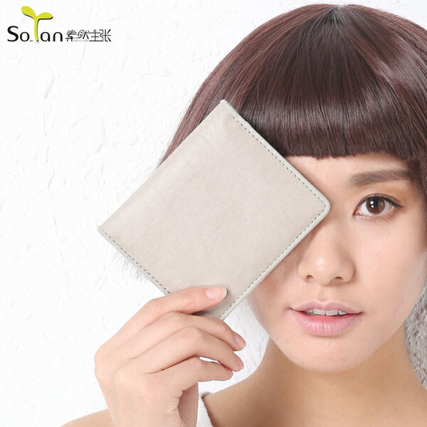 【愛瘋潮】SoTan 素然主張 JY3636 薄款短夾 再生紙 環保材質 皮夾