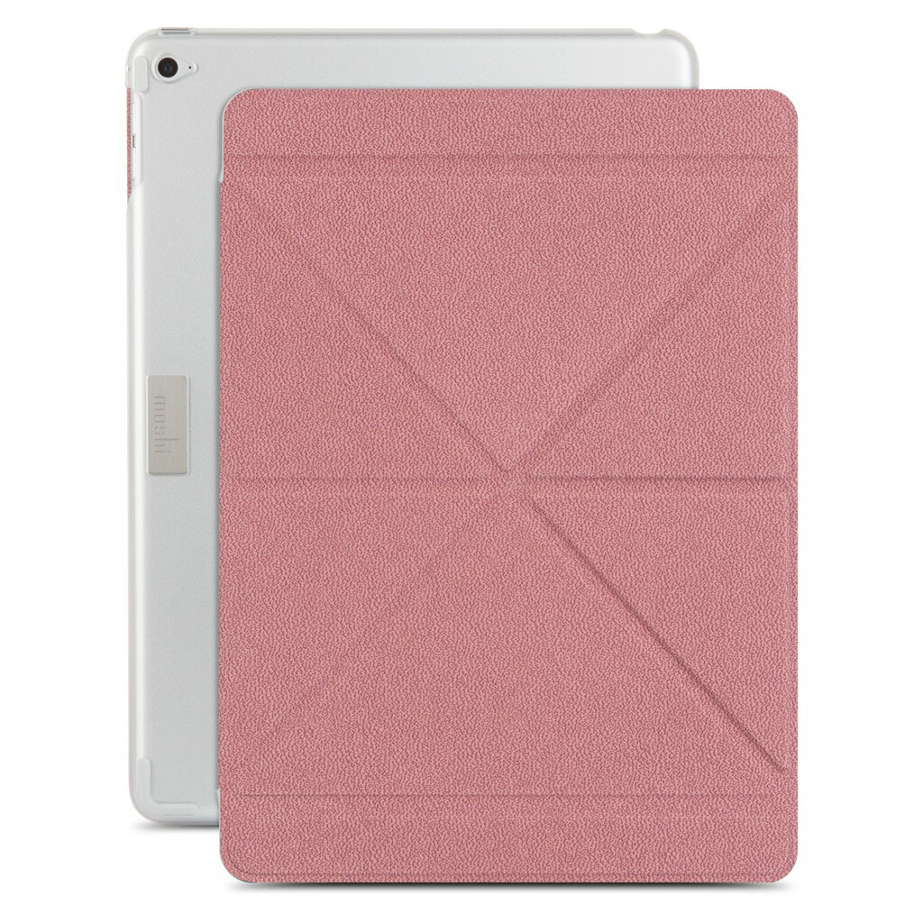 【moshi】VersaCover iPad Air2 粉 多角度前後保護套  