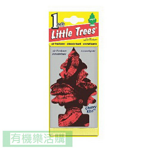 美國 Little Trees 小樹香片芳香吊飾10g/片-櫻桃之吻【有機樂活購】
