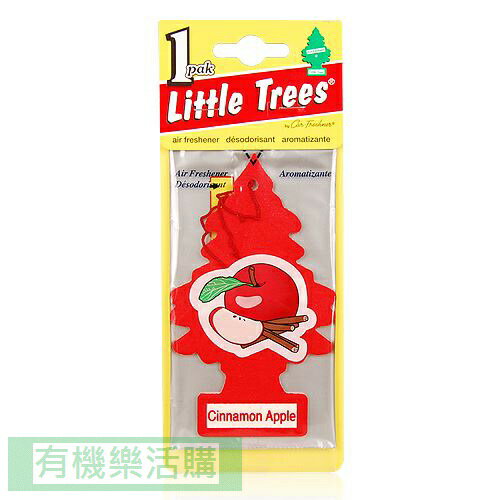 美國 Little Trees 小樹香片芳香吊飾10g/片-蘋果樹【有機樂活購】
