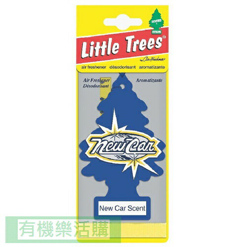 美國 Little Trees 小樹香片芳香吊飾10g/片-新車【有機樂活購】