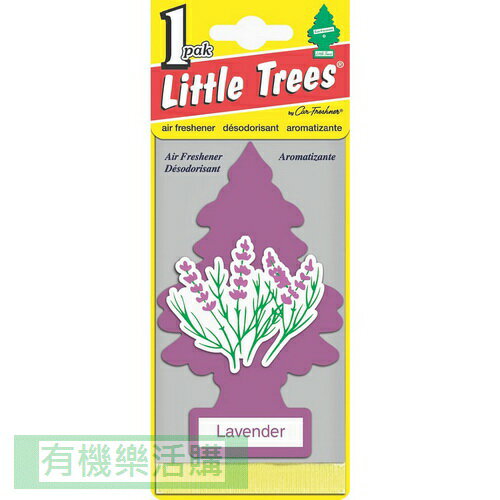 美國 Little Trees 小樹香片芳香吊飾10g/片-薰衣草【有機樂活購】