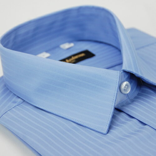 【金‧安德森】藍色易整燙窄版長袖襯衫
