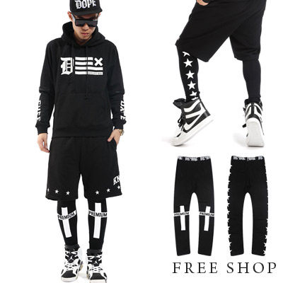 Free Shop【AYP8001】韓系男版彈力彈性緊身長束褲 內搭褲 街頭潮流 GD 權志龍風格‧二色