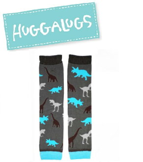 ★啦啦看世界★ Huggalugs 澳洲國民小童手襪套 / 恐龍襪套 Dino Legwarmers
