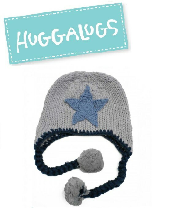 ★啦啦看世界★ Huggalugs 澳洲國民小童 / 星星手工編織帽 Star Beanie Hat