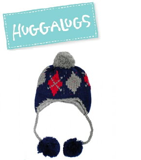 ★啦啦看世界★ Huggalugs 澳洲國民小童 / 學院風格毛帽 Preppy Argyle Beanie Hat