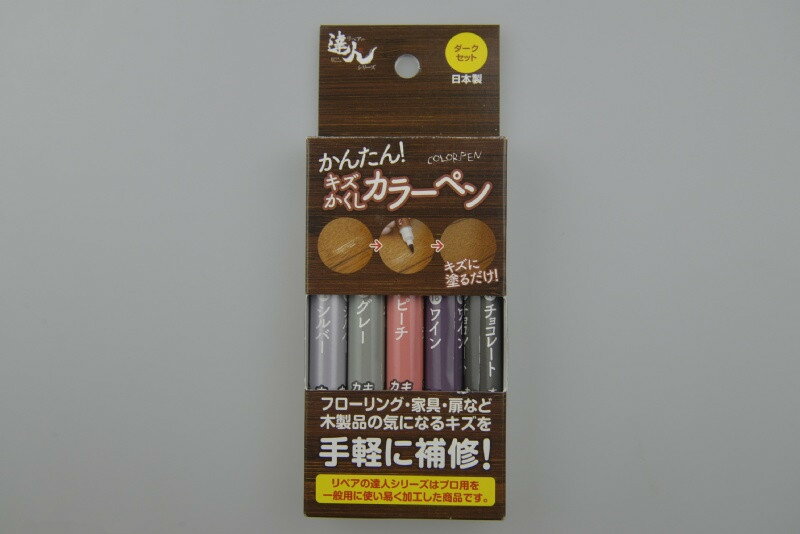 日本高森隱藏刮痕的彩色修補筆 (5色一組)RPN-32
