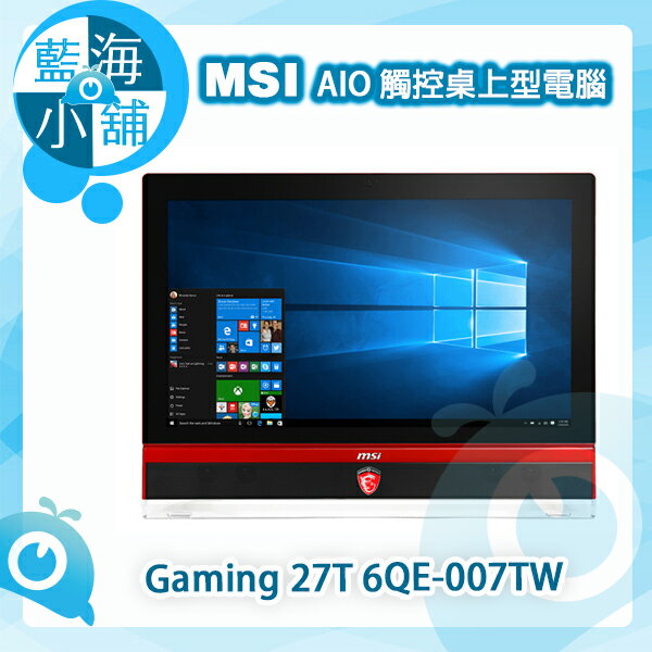 MSI 微星  Gaming 27T 6QE-007TW 27吋 AIO 觸控電競桌上型電腦  