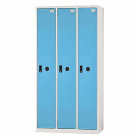 【nicegoods 好東西】DF-E5003T 多功能置物櫃/3格(鋼製門片) -粉藍