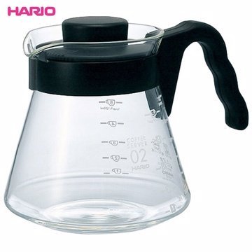 【HARIO】VCS-02B 可微波耐熱咖啡壺 700ml 咖啡壺 茶壺 玻璃壺 熱水壺 刻度 波型把手 可搭配濾杯