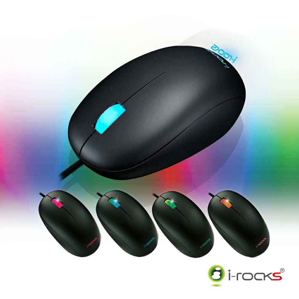 [電競滑鼠] i-Rocks M05多彩炫光RGB光學電競滑鼠