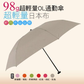 98G超輕量通勤傘(駱色) / 抗UV /MIT洋傘/ 防曬傘 /雨傘 / 折傘 / 戶外用品