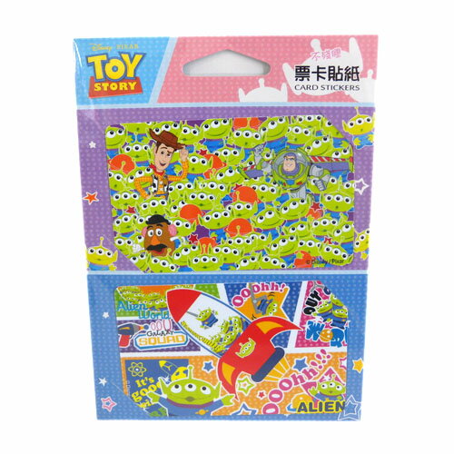【真愛日本】15082900020 票卡貼-三眼仔火箭 文具 貼紙 悠遊卡票貼 玩具總動員 三眼怪 娃娃機