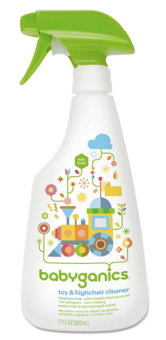【彤彤小舖】美國品牌 BabyGanics 玩具法寶 玩具桌椅清潔劑 (無香味) 17oz ( 502ml )