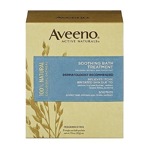 【彤彤小舖】Aveeno Active Naturals 燕麥舒緩肌膚泡澡包 8包裝 美國進口