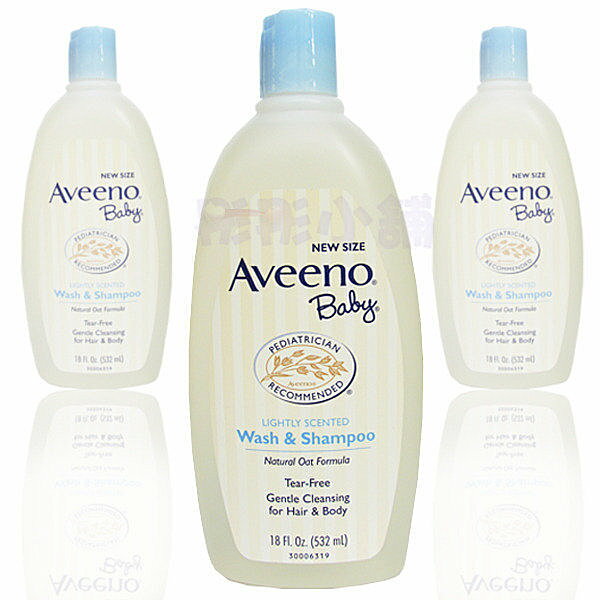 【彤彤小舖】Aveeno-Naturals燕麥寶寶溫和洗髮&沐浴乳(家庭號)18oz(532ml) 美國進口