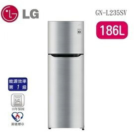 【集雅社】LG 186公升 雙門變頻冰箱 GN-L235SV  Smart 變頻 一級節能  