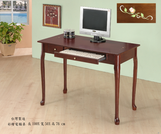 【 尚品傢俱】WY-07 彩繪電腦桌