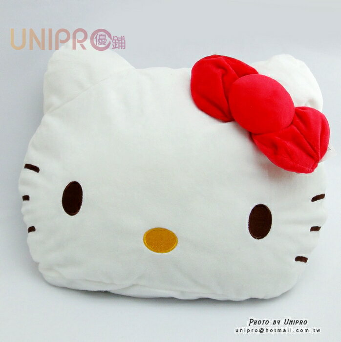【UNIPRO】Hello Kitty 凱蒂貓 頭形造型 面紙套 抱枕 三麗鷗正版授權 KT