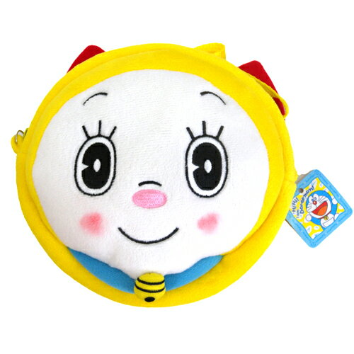 【真愛日本】15090400022	圓側背包-叮鈴臉Doraemon 哆啦A夢 小叮噹側背包萬用包小叮鈴