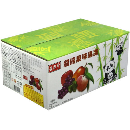 《盛香珍》貓熊綜合果味小果凍-6公斤散裝量販箱
