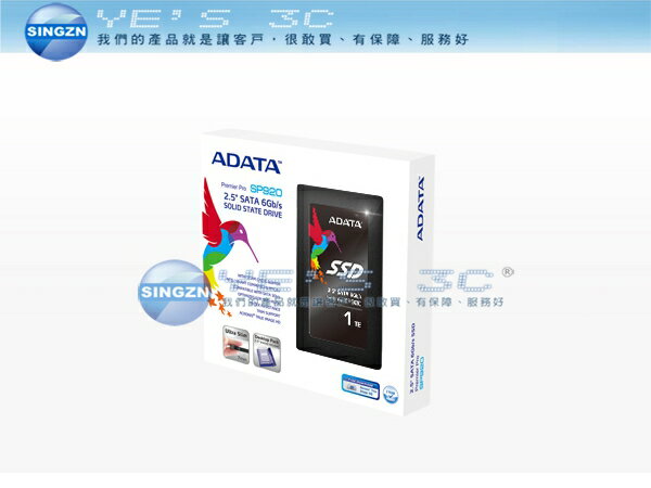 「YEs 3C」ADATA 威剛 SP920 2.5吋 SATAIII SSD 固態硬碟 1TB 免運 客訂