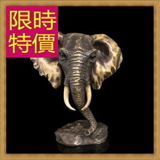 銅雕擺件 招財象-歐洲現代家居擺設雕塑工藝品61ac12【義大利進口】【米蘭精品】