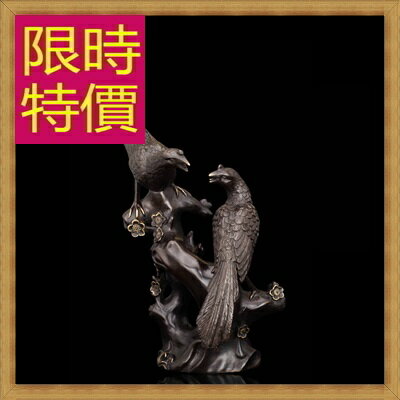 銅雕擺件 喜鵲-歐洲現代家居擺設雕塑工藝品61ac14【義大利進口】【米蘭精品】