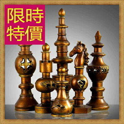 擺件 國際象棋-歐洲現代家居擺設雕塑工藝品3色61ac31【義大利進口】【米蘭精品】