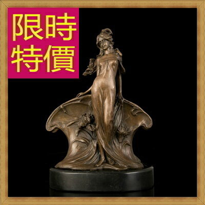銅雕擺件 西洋人物-歐洲現代家居擺設雕塑工藝品61ac5【義大利進口】【米蘭精品】