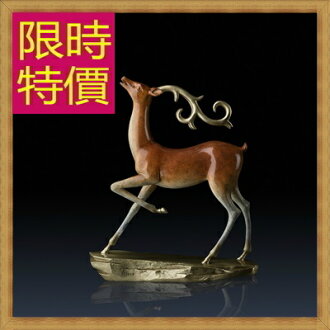 銅雕擺件 鹿鳴-歐洲現代家居擺設雕塑工藝品61ac7【義大利進口】【米蘭精品】