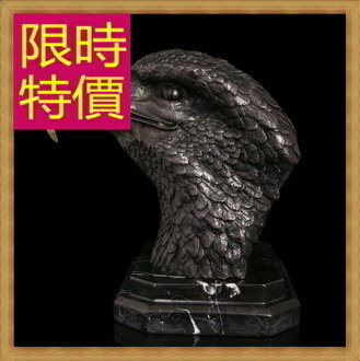 銅雕擺件 大鷹頭-歐洲現代家居擺設雕塑工藝品61ac9【義大利進口】【米蘭精品】